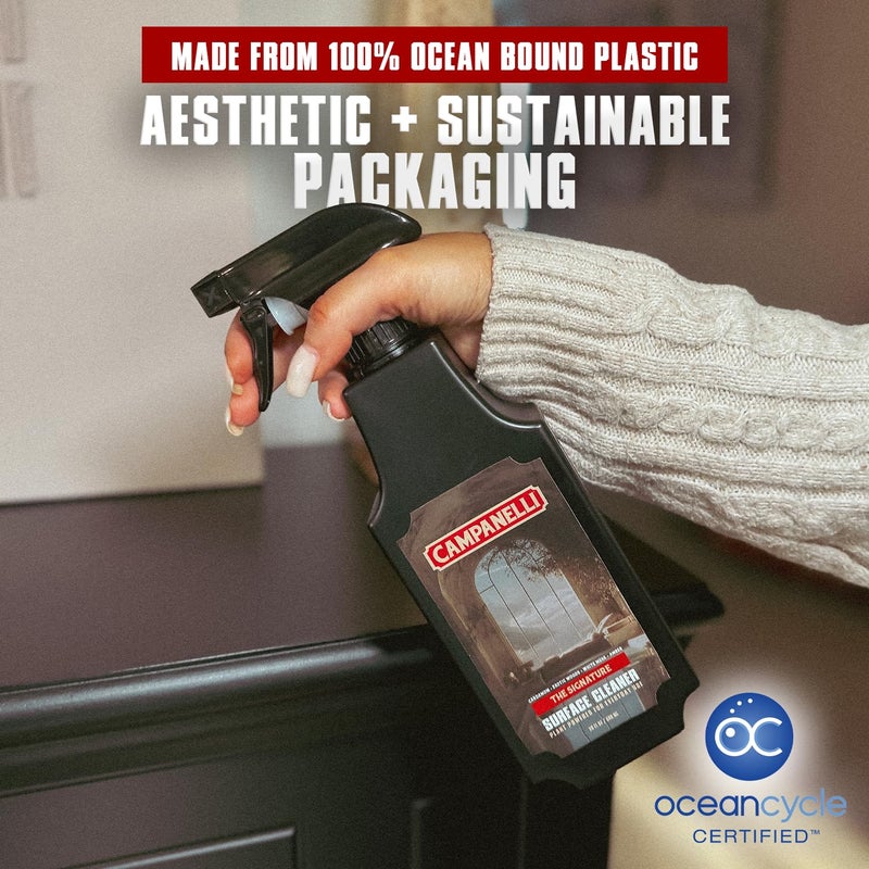 CAMPANELLI Plant-Powered Multi-Surface Cleaner - Luxury Fragrance-First Formula for Kitchen, Bathroom & Home - Non-Toxic, Food-Contact Safe, Eco-Friendly, 20 oz - Sweet Retreat Scent - Image 5